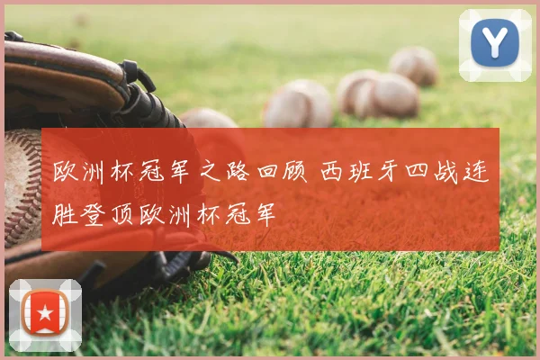 欧洲杯冠军之路回顾 西班牙四战连胜登顶欧洲杯冠军
